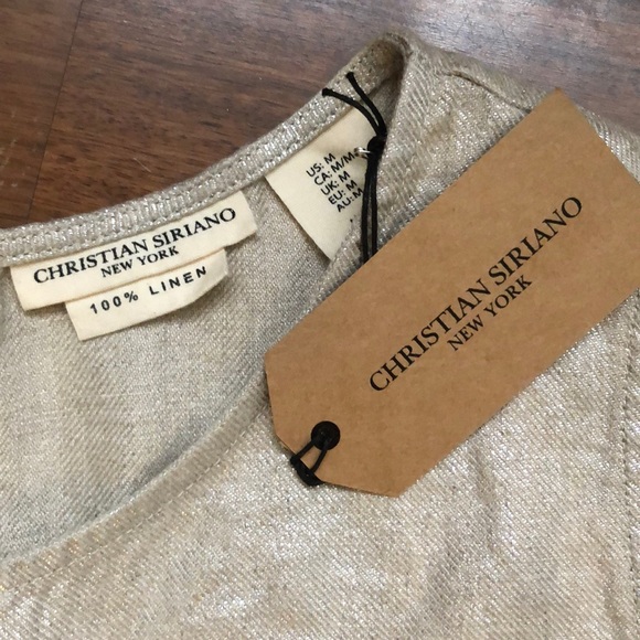 Christian Siriano Tie-Front Sleeveless Shirt - Picture 5 of 5